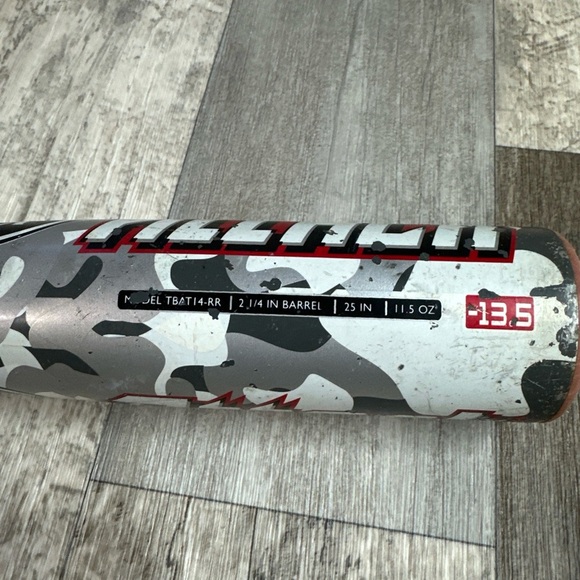 Louisville Slugger Raid Aluminum Baseball Bat TBT14-RR 25in/11.5oz (-13.5) - Picture 2 of 9